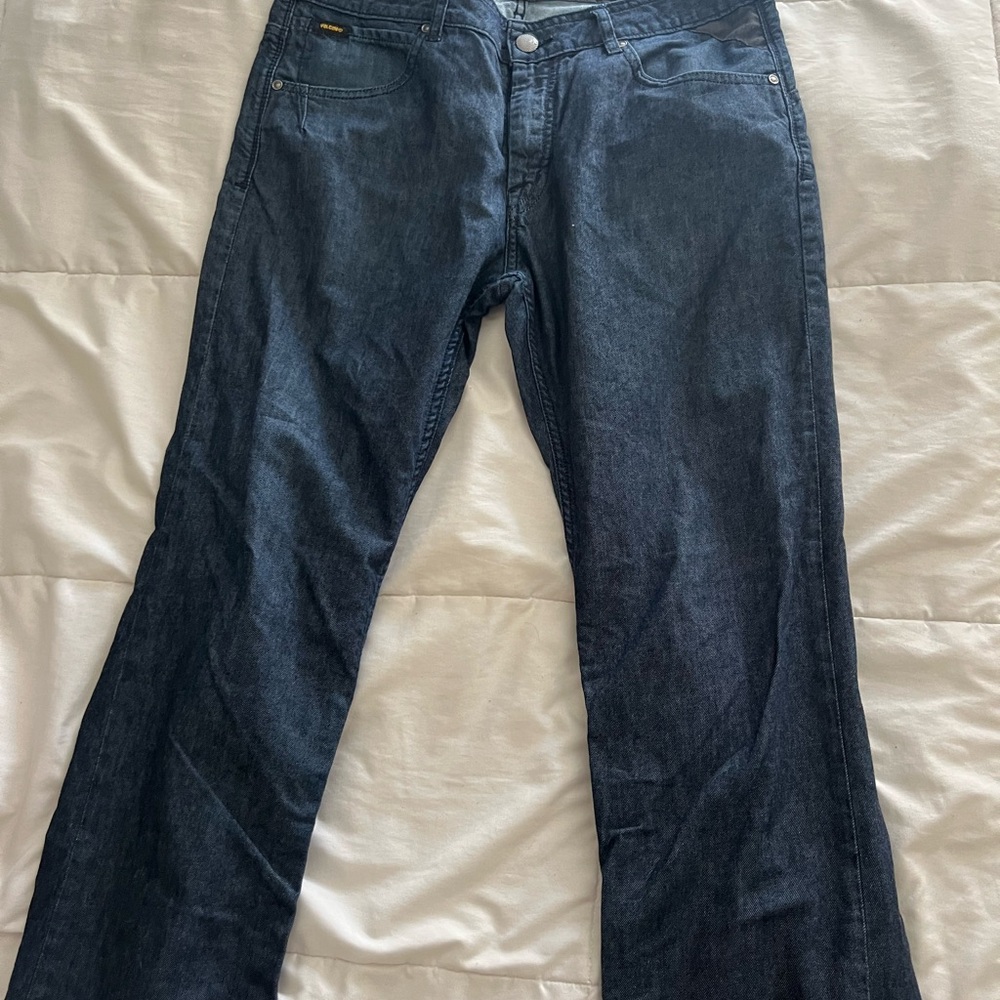 Volcom Men's Straight Jeans in Dark Blue